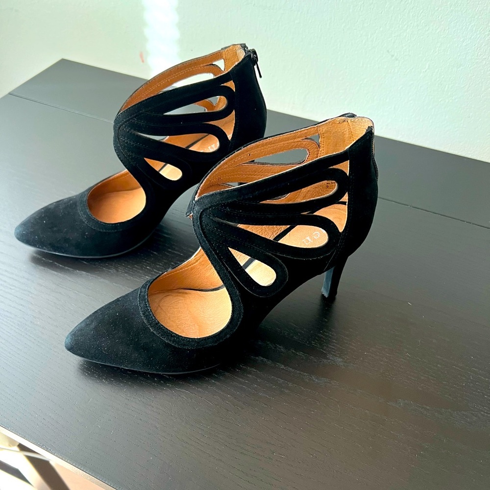 Anthropologie Suede Heels